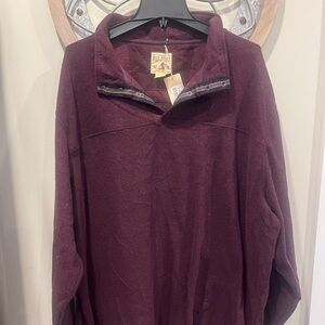 RedHead Men’s  Burgundy Cowl Neck pullover NWT